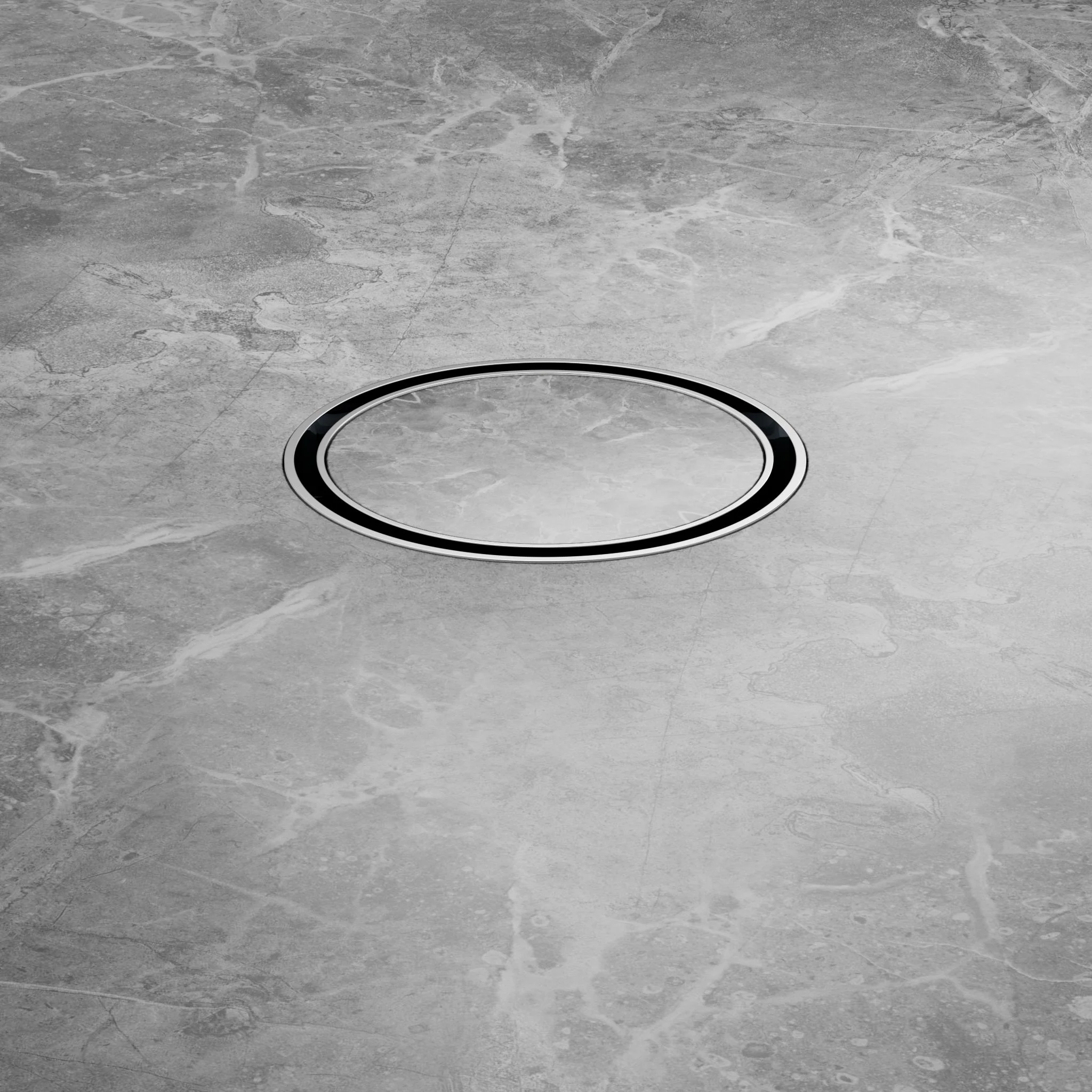 Nero 100mm Round Tile Insert Floor Waste 50mm Outlet - Chrome - Image 4