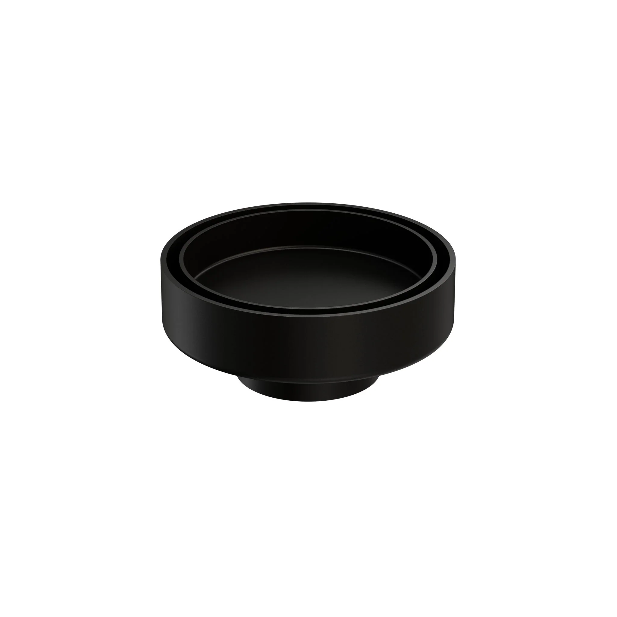 Nero 100mm Round Tile Insert Floor Waste 50mm Outlet - Black Matte