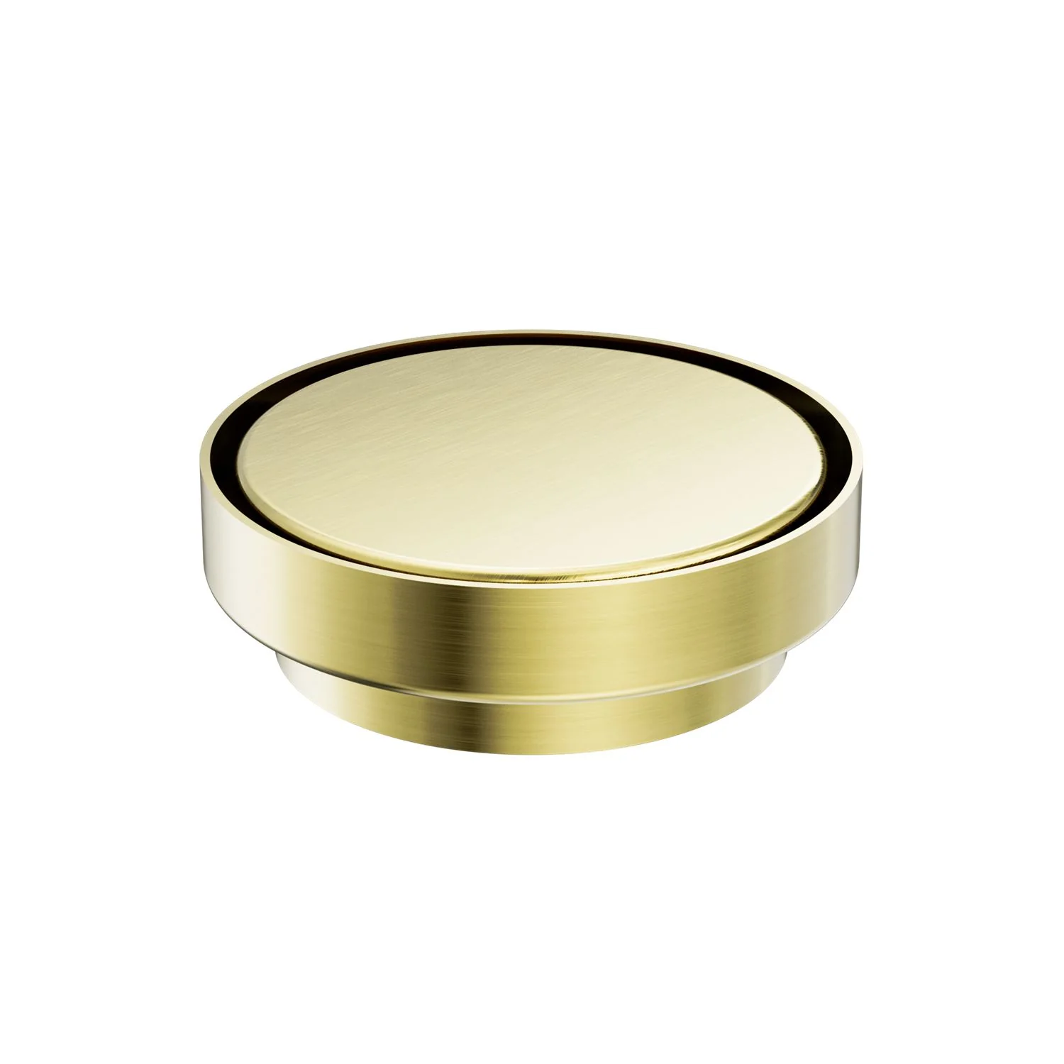 Nero 130mm Round Tile Insert Floor Waste 100mm Outlet - Brushed Gold - Image 2