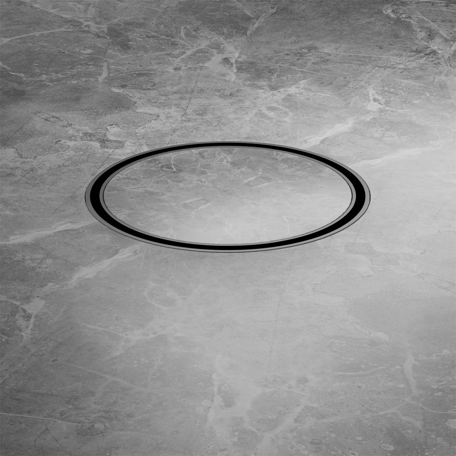 Nero 130mm Round Tile Insert Floor Waste 80mm Outlet - Gun Metal - Image 4