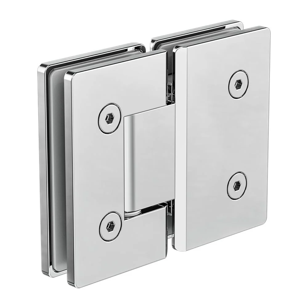 Nero 180 Degree Glass To Glass Shower Hinge 10mm Glass - Chrome