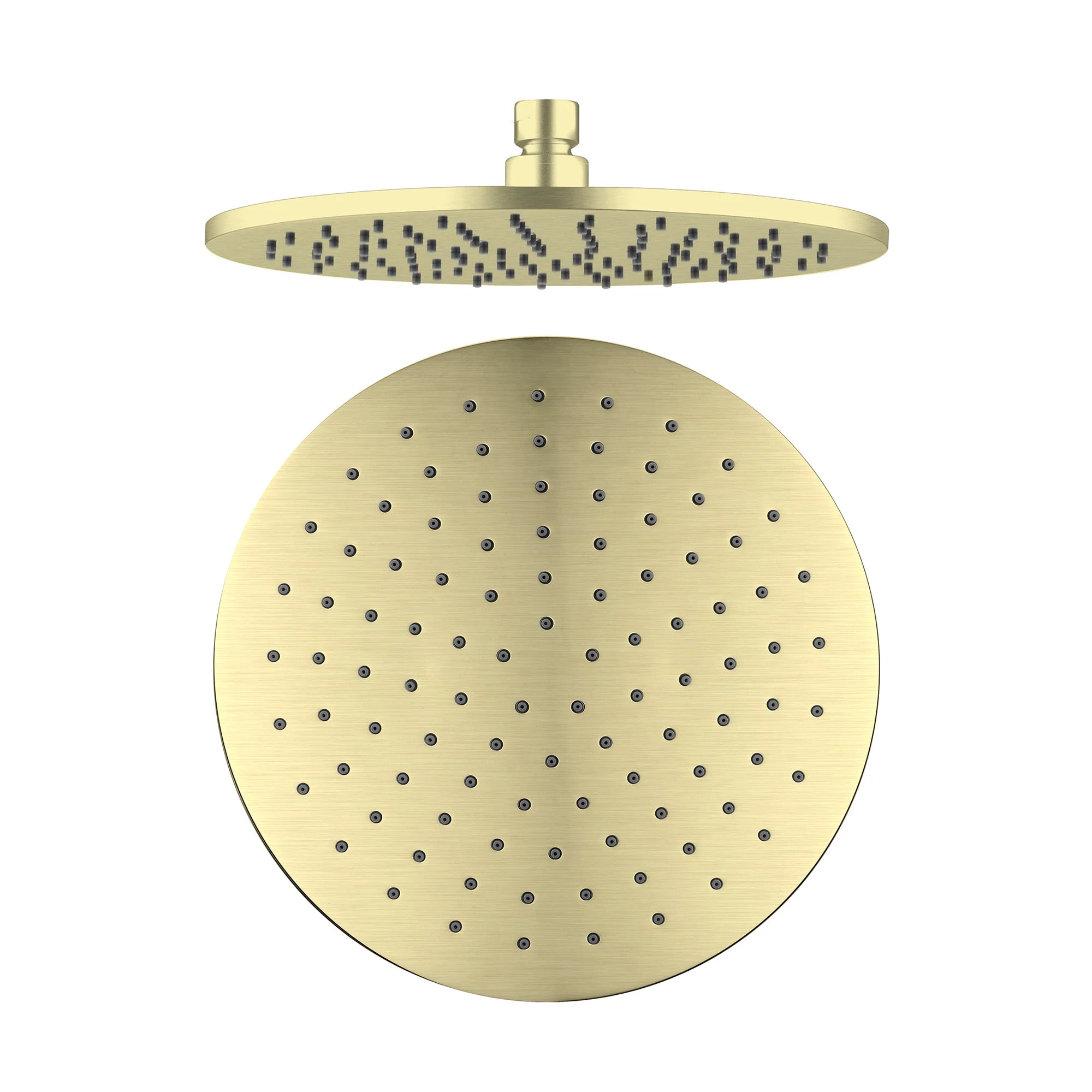 Nero 250mm Round Shower Head - Brushed Gold