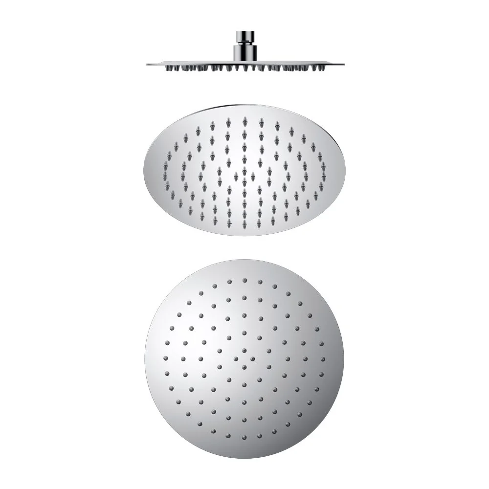 Nero 250mm Round Stainless Steel Shower Head - Chrome