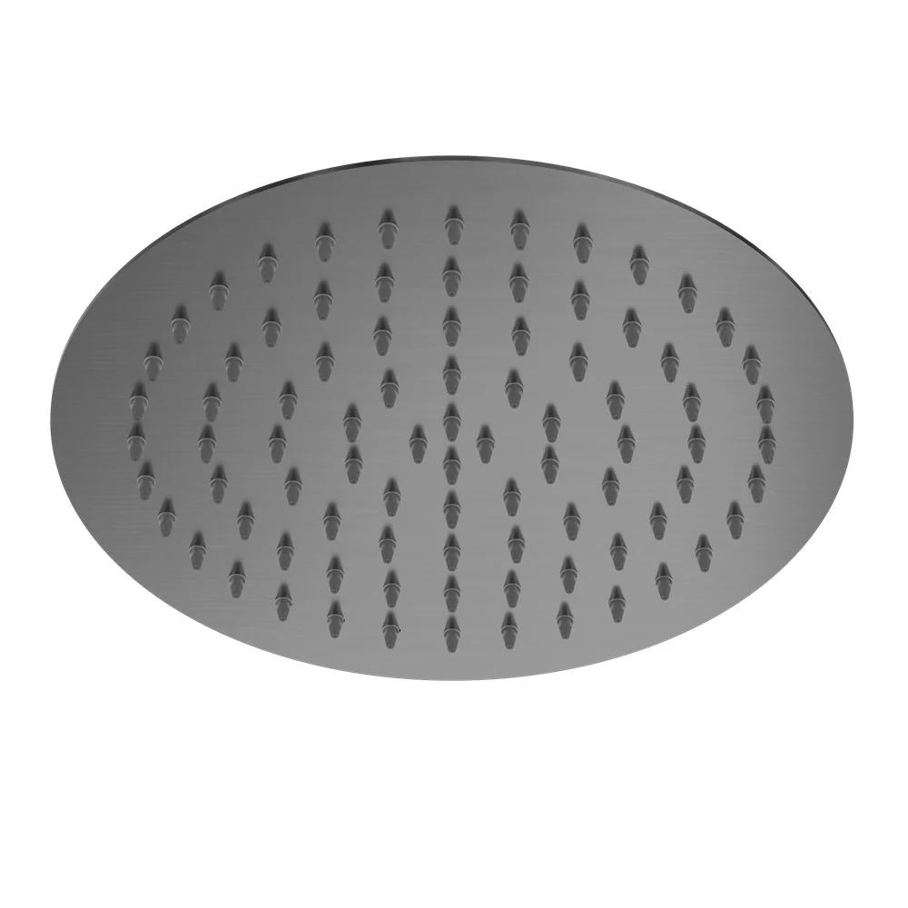 Nero 250mm Round Stainless Steel Shower Head - Gun Metal - Image 3