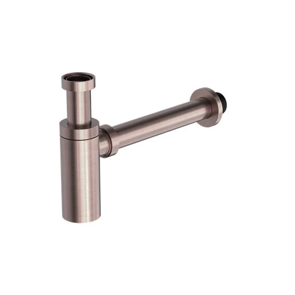 Nero 40mm Round Bottle Trap - Brushed Bronze