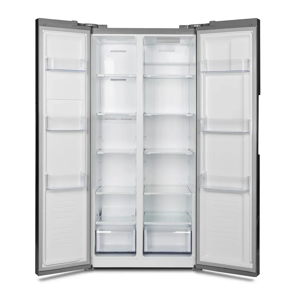 Omega 505L Side by Side Fridge Stainless Steel - Image 2