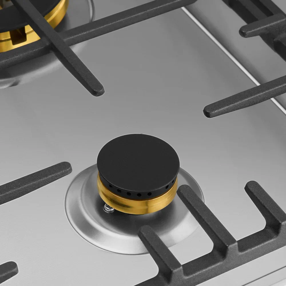 Omega 60cm Gas Cooktop - Stainless Steel - Image 2