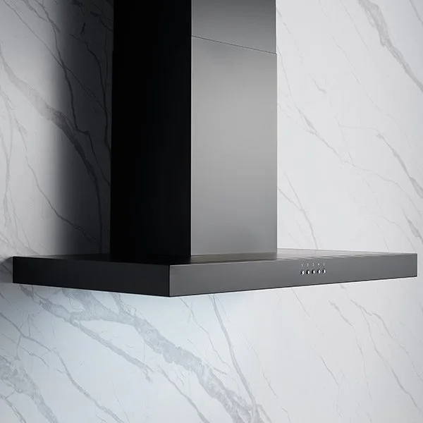 Omega 90cm Canopy Rangehood - Matte Black - Image 5