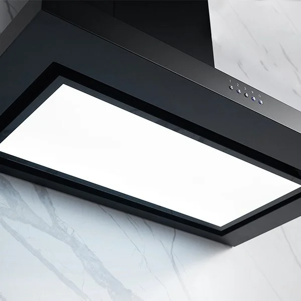 Omega 90cm Canopy Rangehood - Matte Black - Image 7