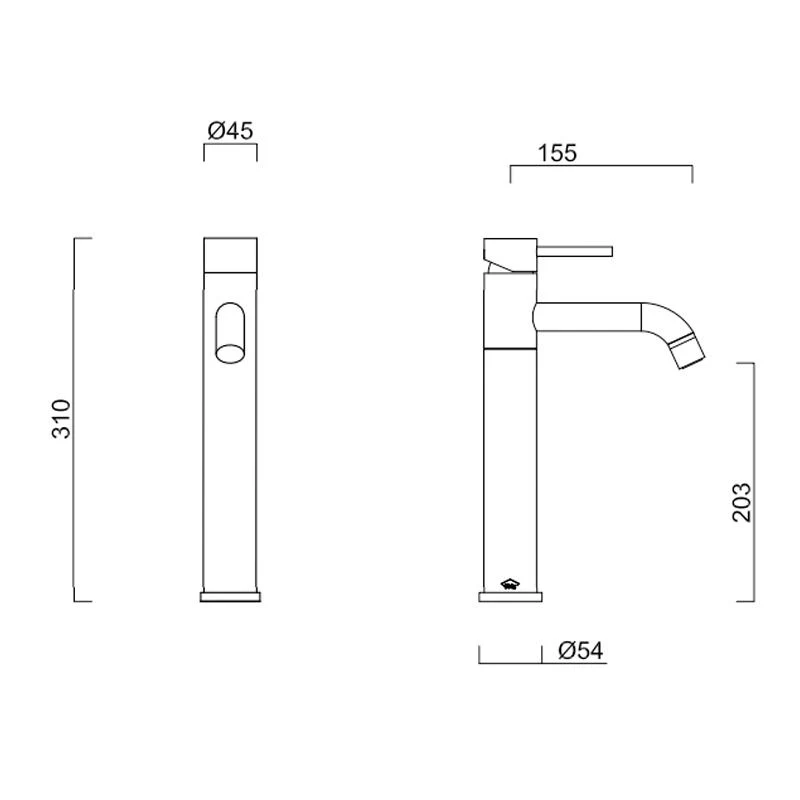Abey Gareth Ashton 316 High Basin Mixer - Image 2