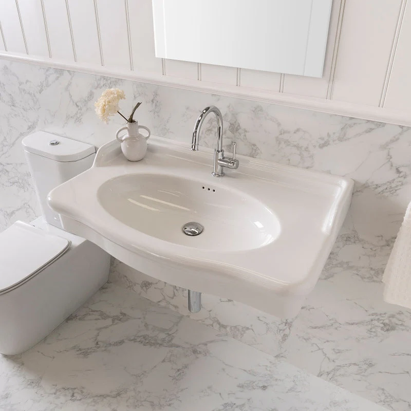 ADP Castellana 900 Wall Hung Basin - White Gloss - Image 4