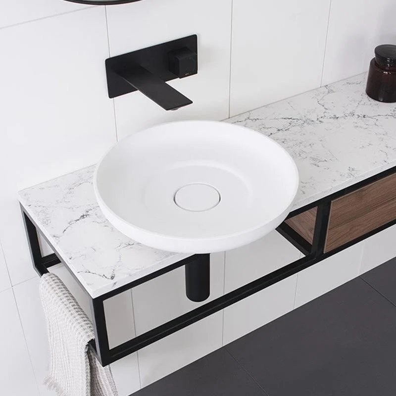 ADP Flume 400MM X 101MM Above Counter Basin - White Matte