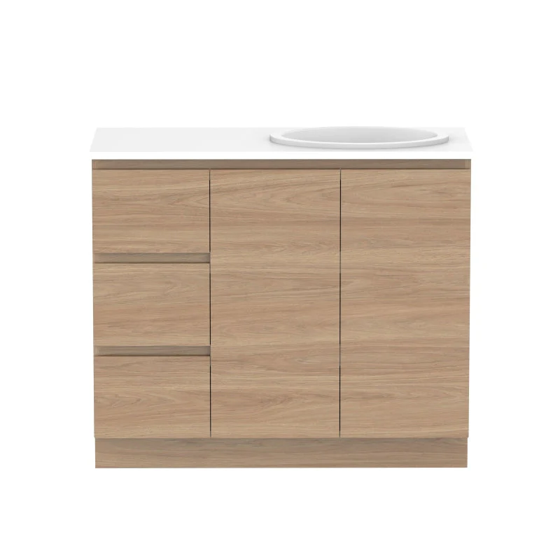 ADP Glacier Door & Drawer Trio Freestanding Vanity - Lite - Image 11