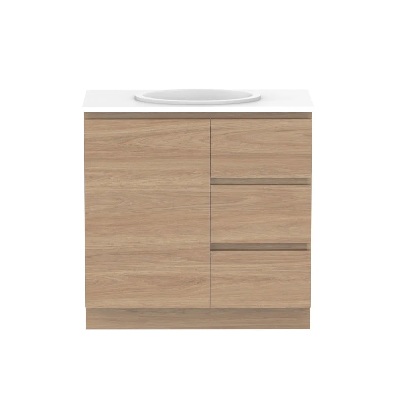 ADP Glacier Door & Drawer Trio Freestanding Vanity - Lite - Image 6