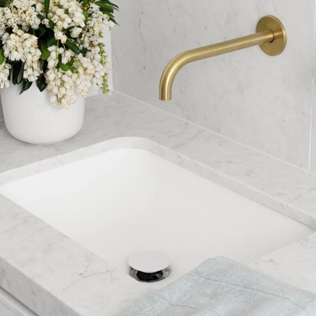 ADP Glory 545mm x 355mm Undermount Solid Surface Basin White