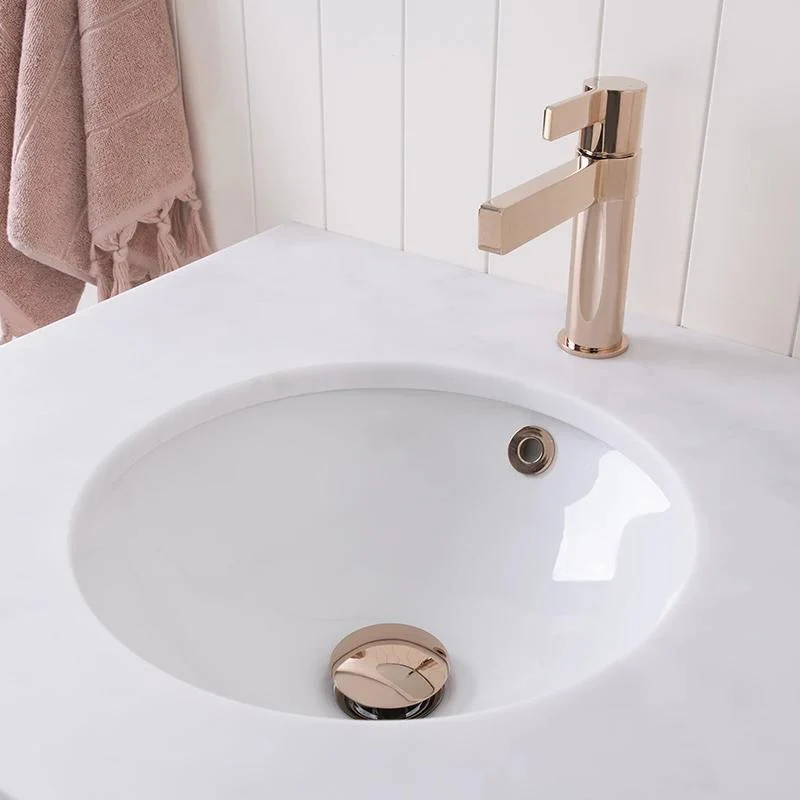 ADP Round Undermount Ceramic Basin - White Gloss