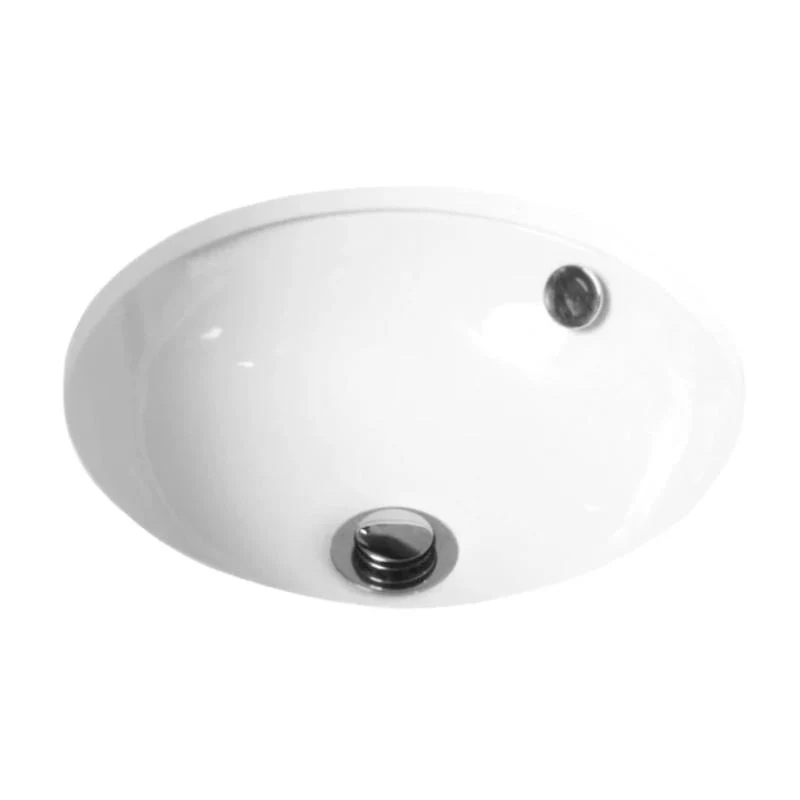 ADP Round Undermount Ceramic Basin - White Gloss - Image 2