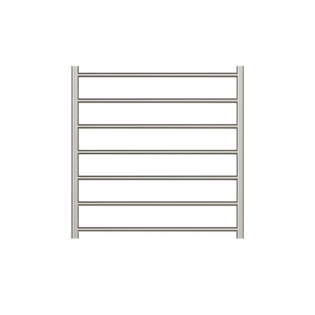 Linsol Allegra 7 Bar Heated Towel Rail - Brushed Nickel - Image 2