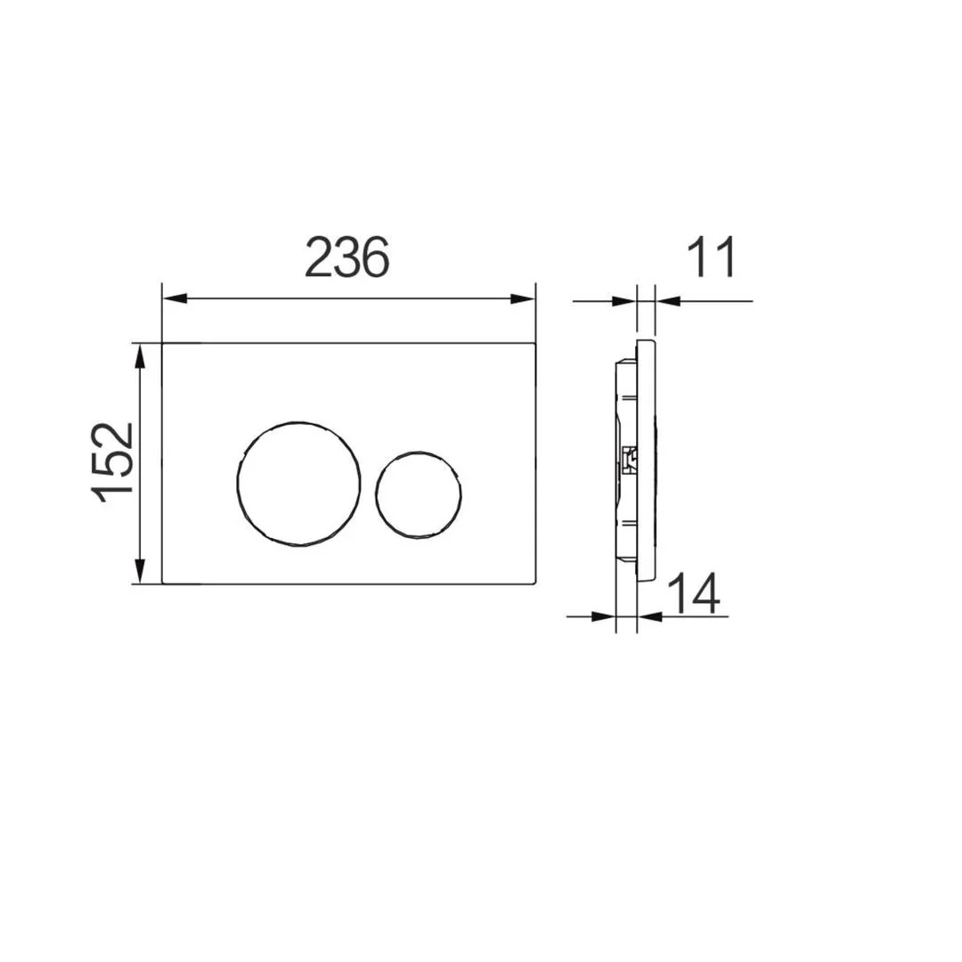 Linsol Anchor Stainless Steel Flush Plate  - Brushed Brass - Image 4