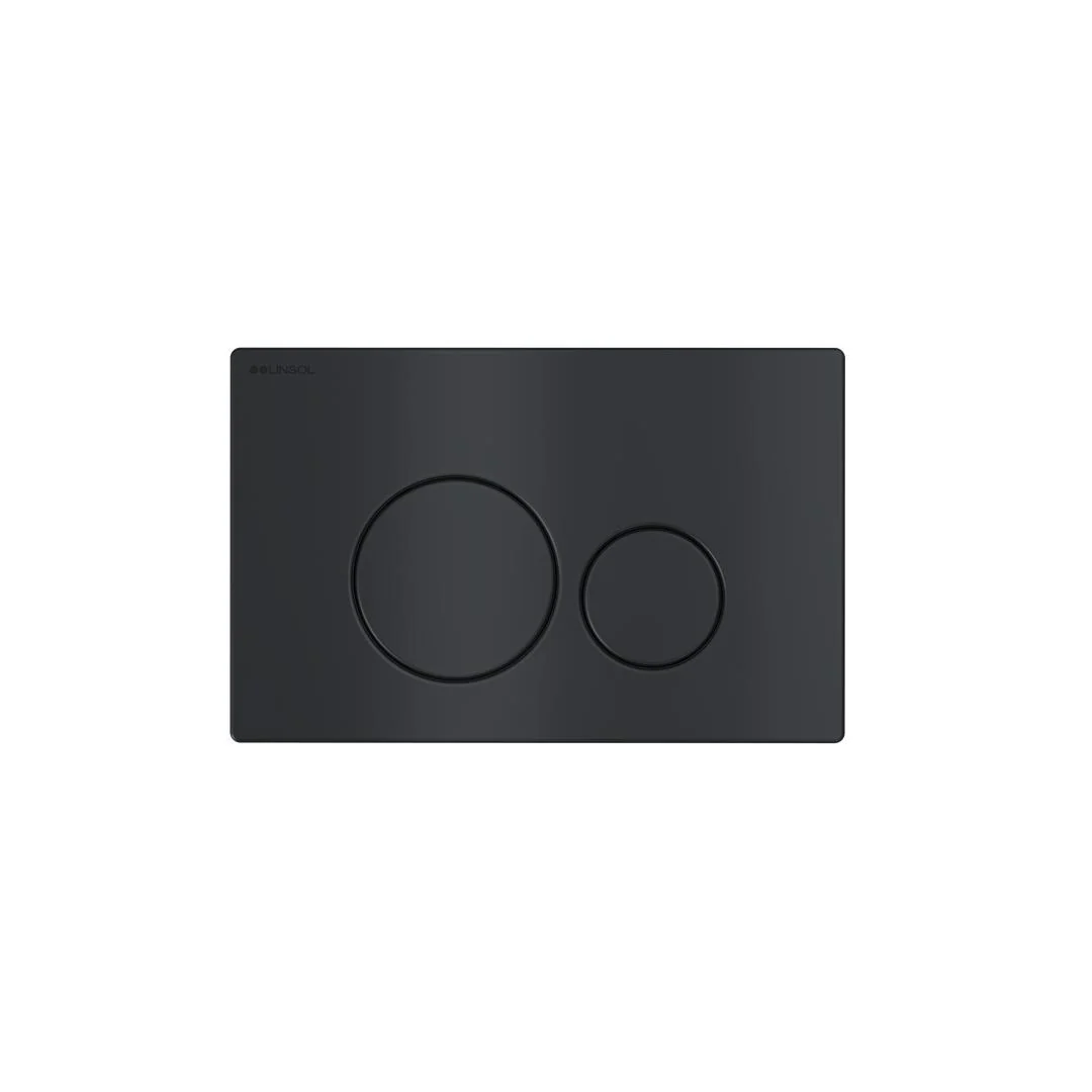 Linsol Anchor Stainless Steel Flush Plate - Matte Black