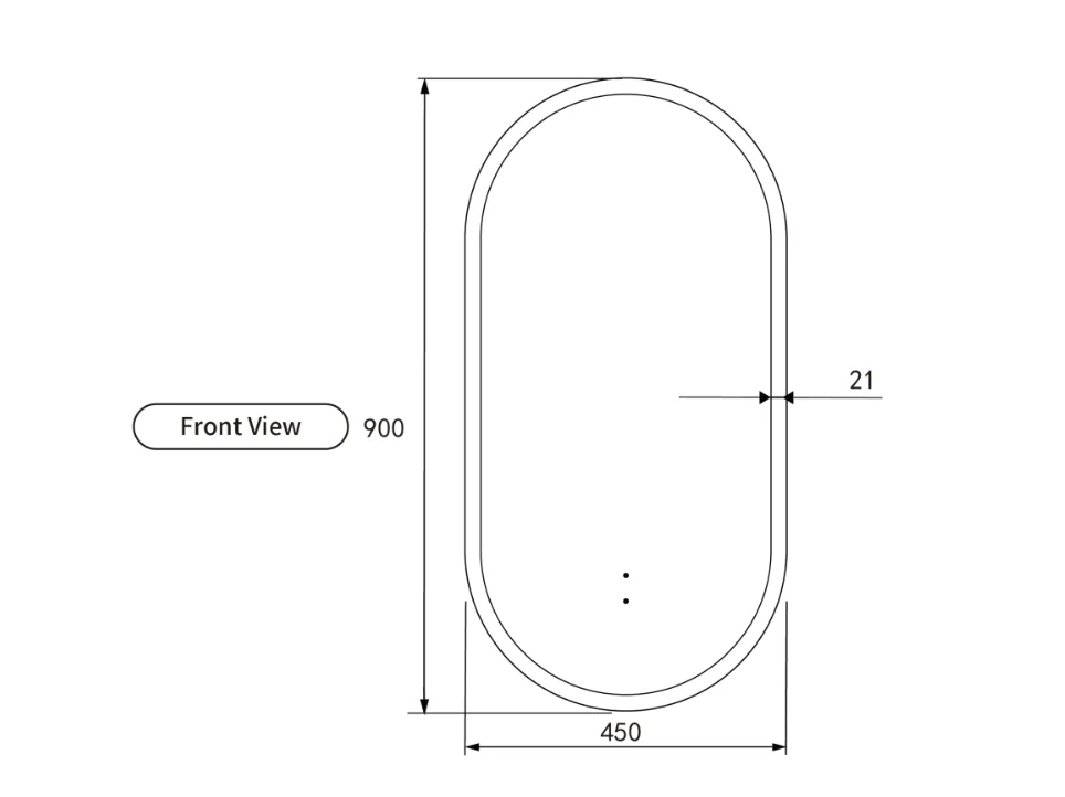Aulic Beau Monde LED Mirror with Touch-Free Sensor - Image 6