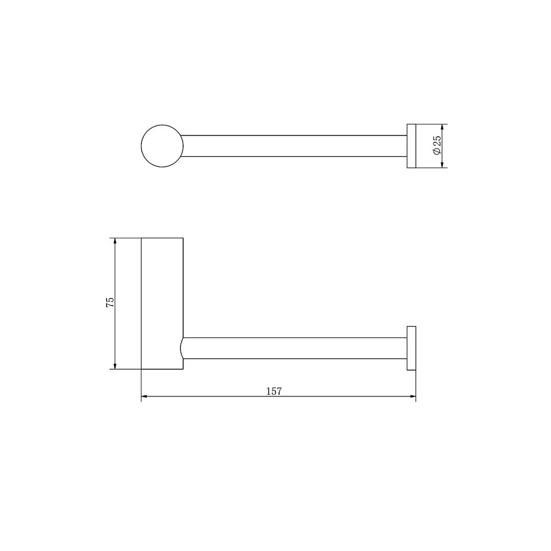 Linsol Banjo S3 Toilet Roll Holder - Chrome - Image 2