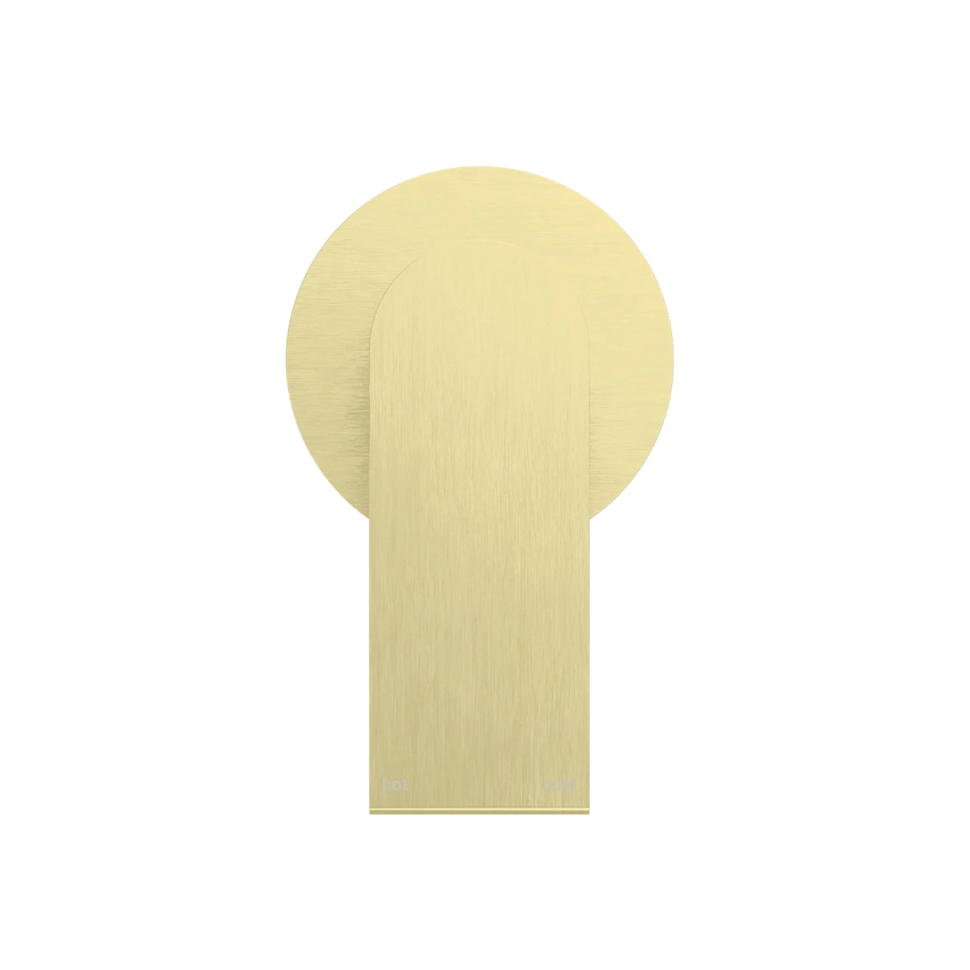 Nero Bianca Shower Mixer 80mm Plate - Brushed Gold - Image 2