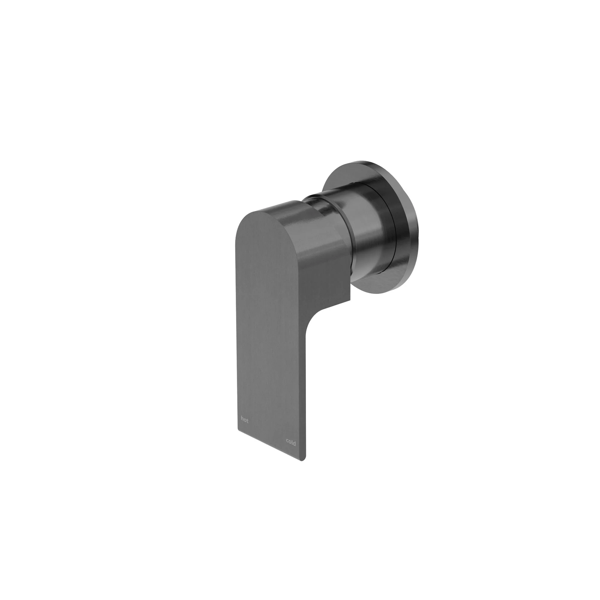 Nero Bianca Shower Mixer 80mm Plate - Gun Metal