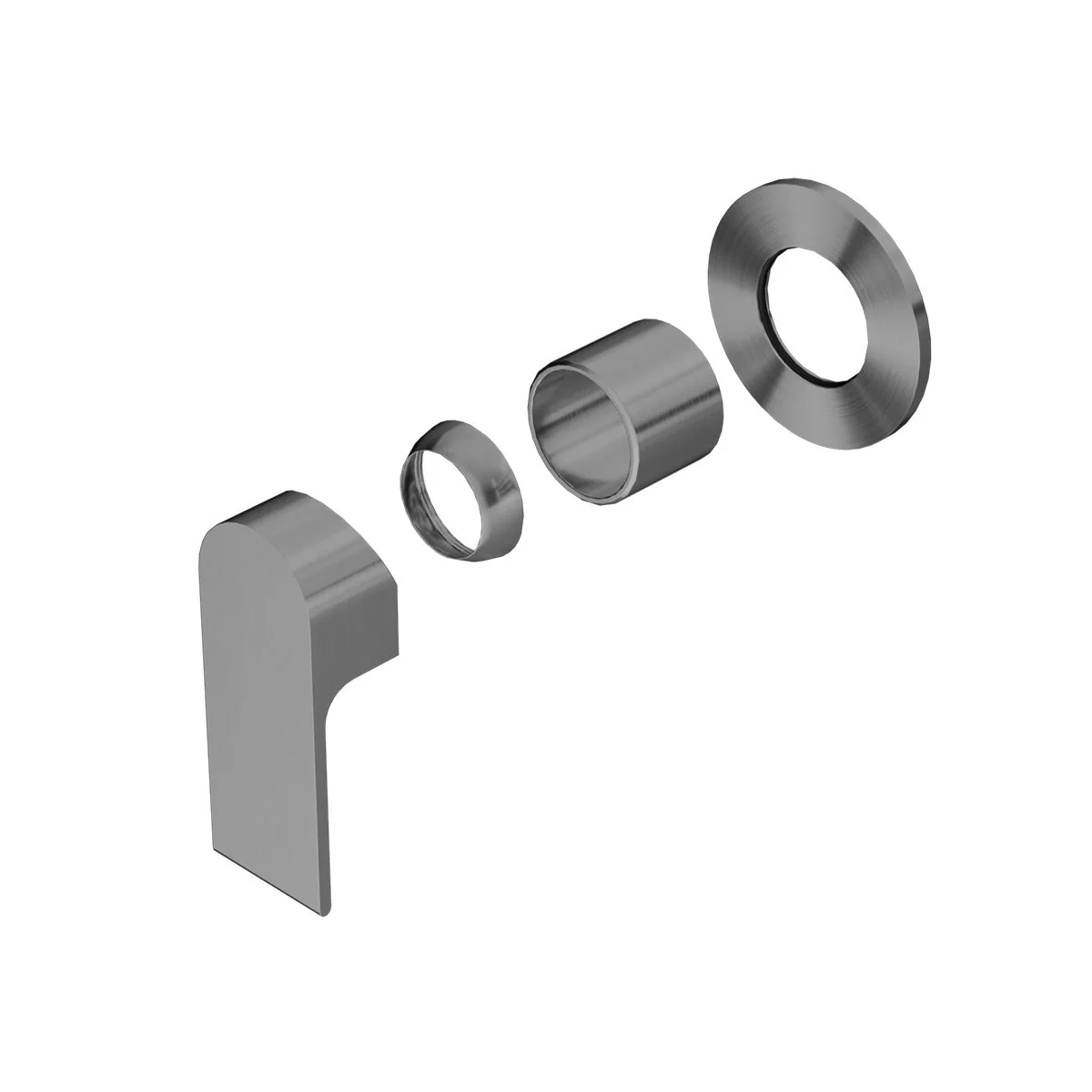Nero Bianca Shower Mixer 80mm Plate (Trim Kit Only) - Gun Metal