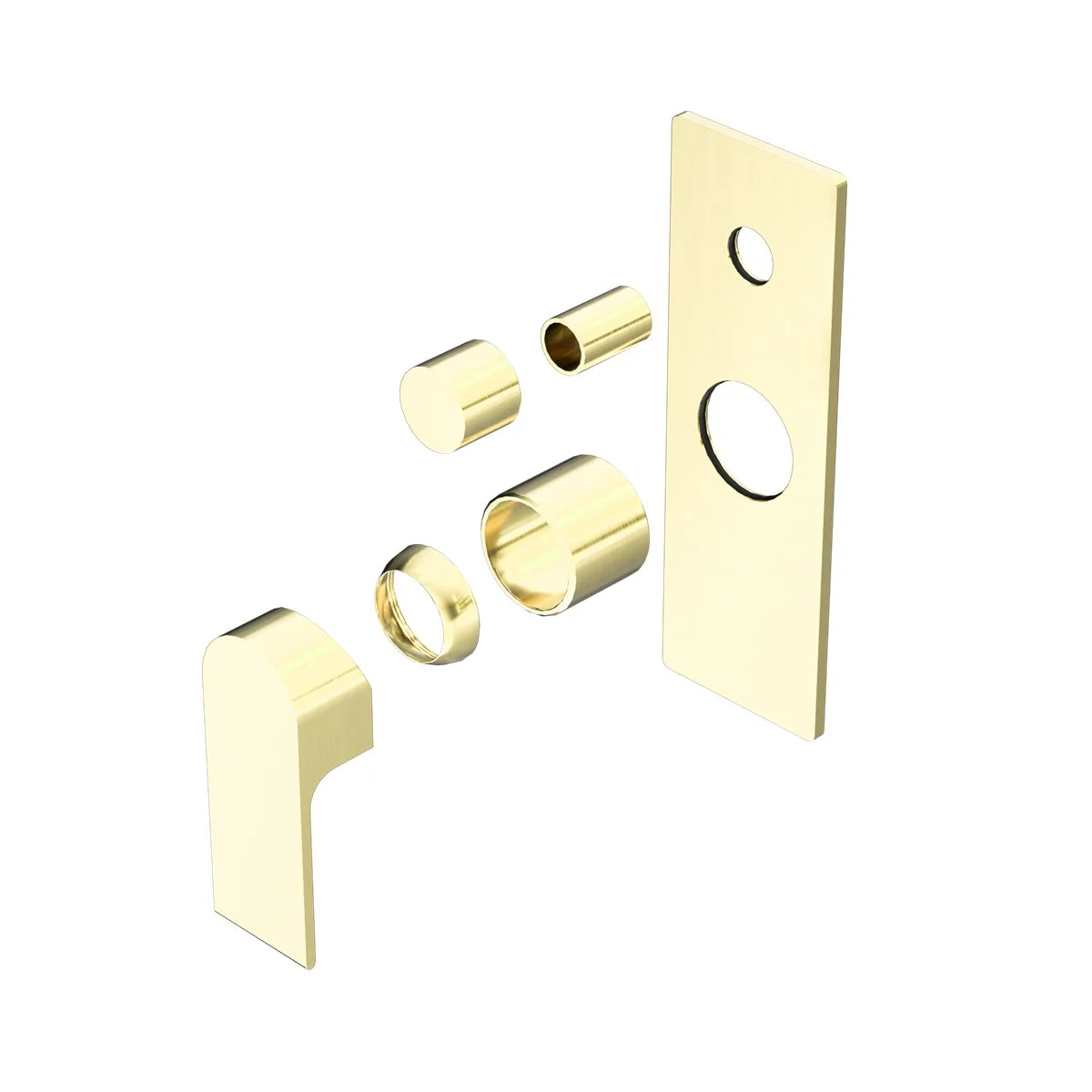 Nero Bianca Shower Mixer With Diverter (Trim Kit Only) - Brushed Gold