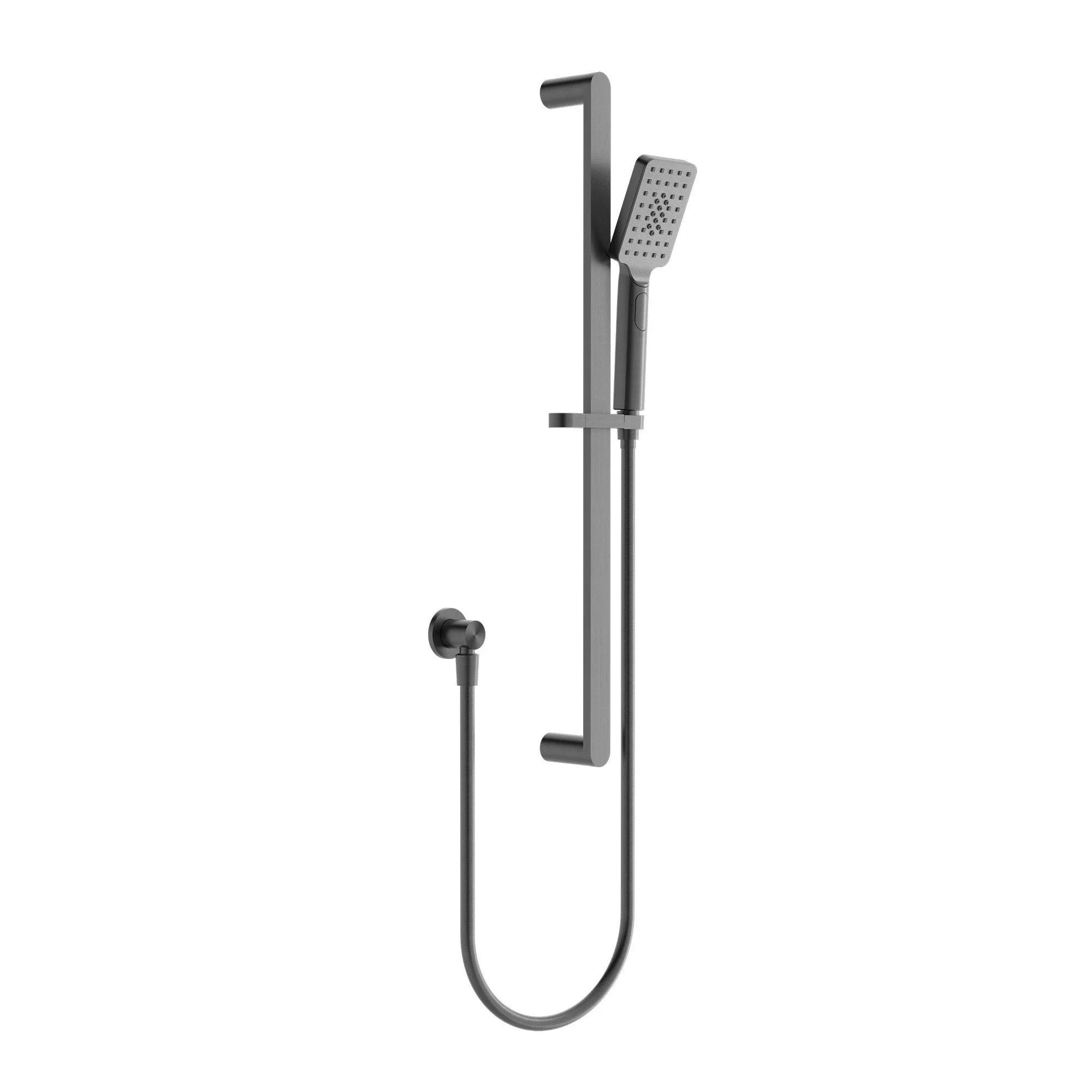 Nero Bianca Shower Rail - Gun Metal