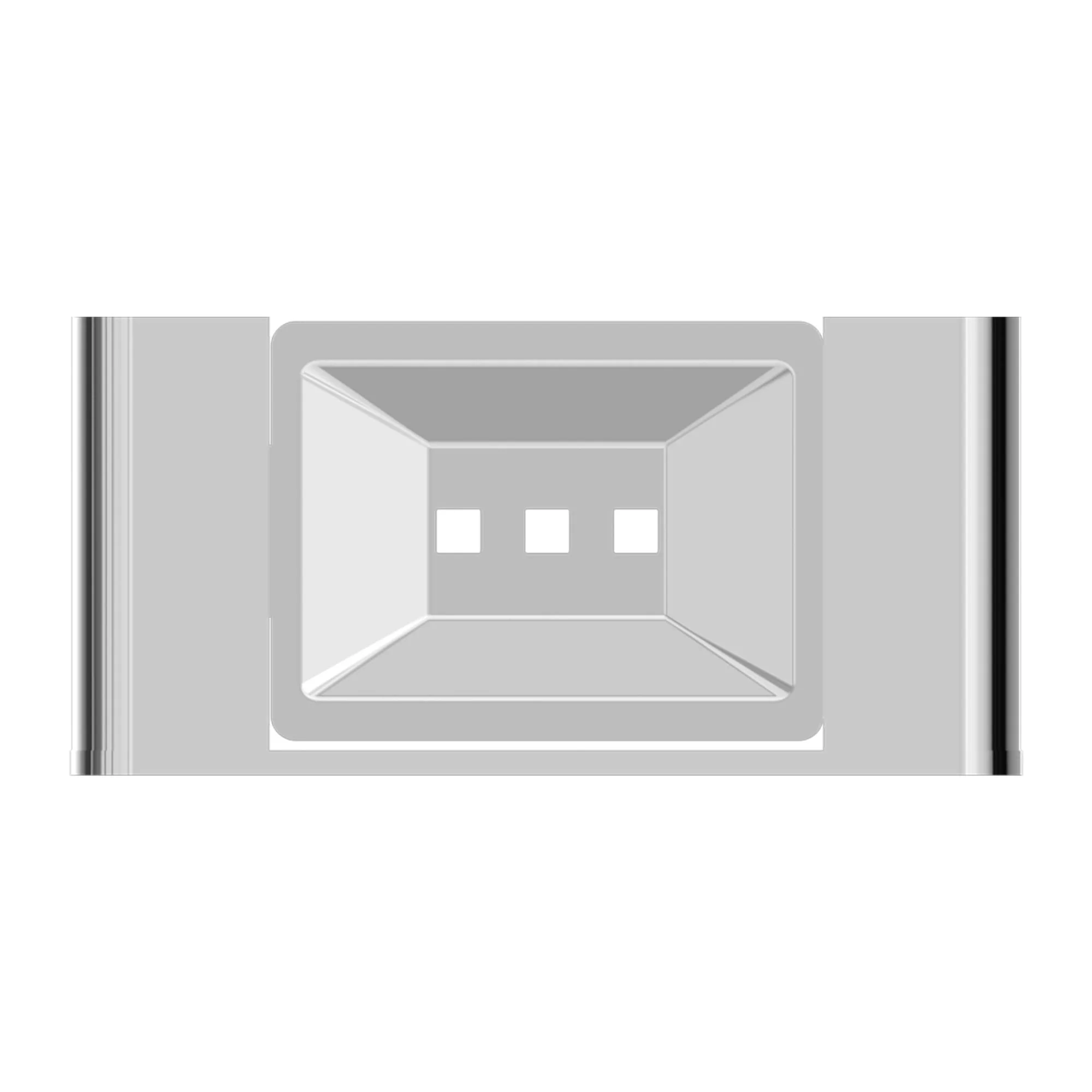 Nero Bianca Soap Dish Holder - Chrome - Image 3