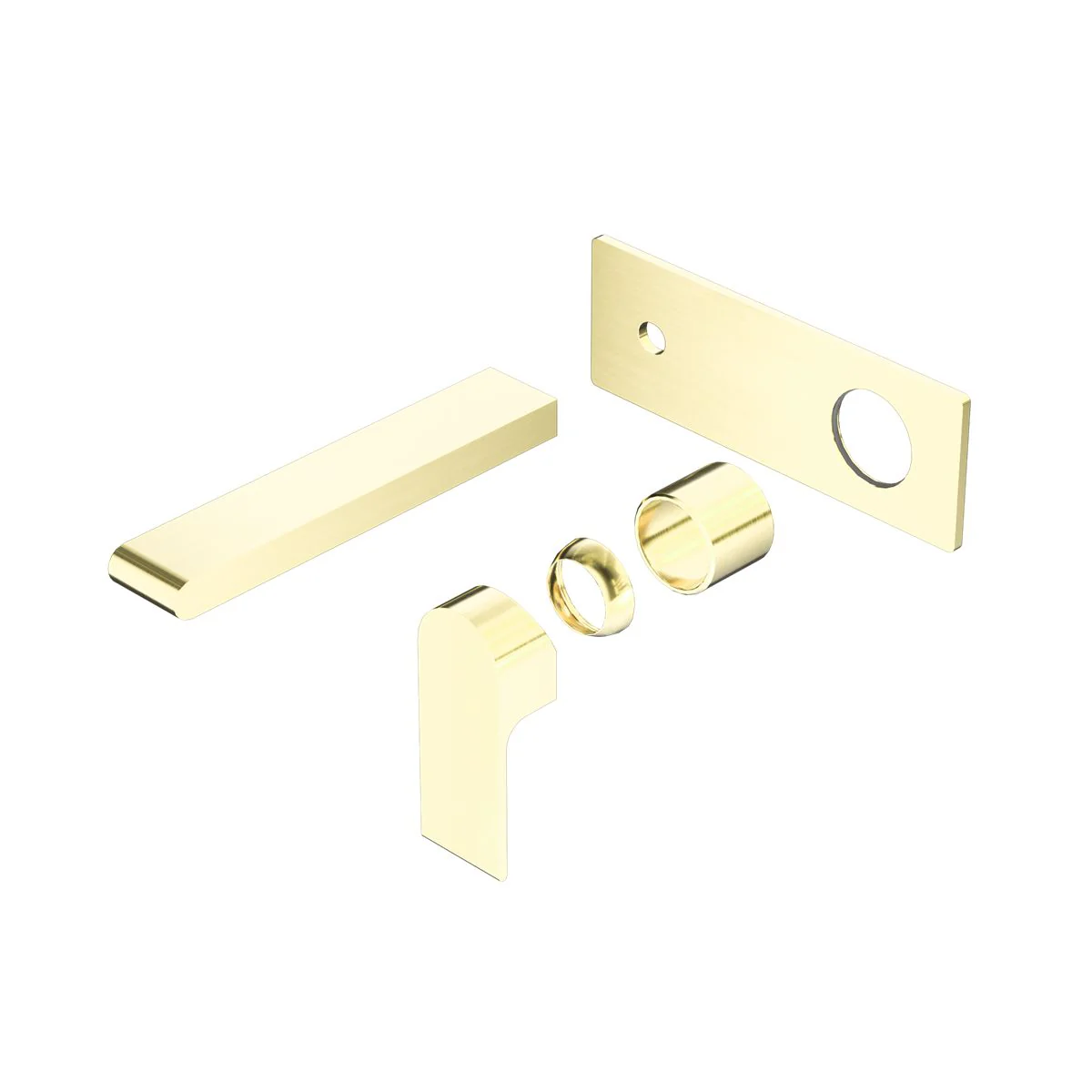 Nero Bianca Wall Basin/Bath Mixer (Trim Kit Only) - Brushed Gold