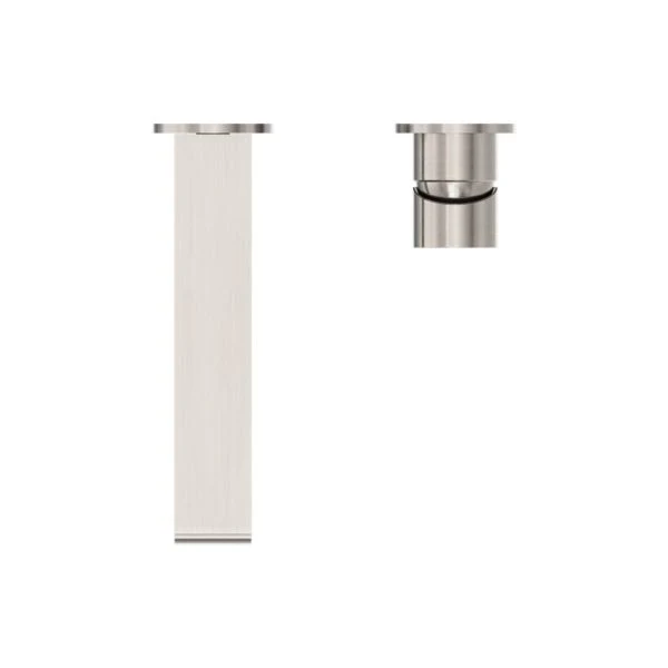 Nero Bianca Wall Basin/Bath Mixer Separate Back Plate - Brushed Nickel - Image 4