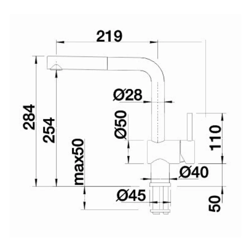Blanco LINUS S Pull Out Sink Mixer - Chrome - Image 2