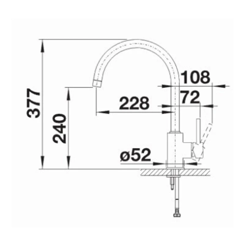 Blanco MIDA XL Single Lever Mixer Tap - Chrome - Image 2