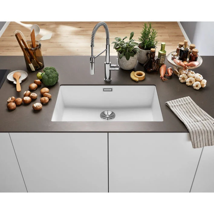 Blanco SUBLINE 700-U Single Bowl Undermount Sink - White - Image 2