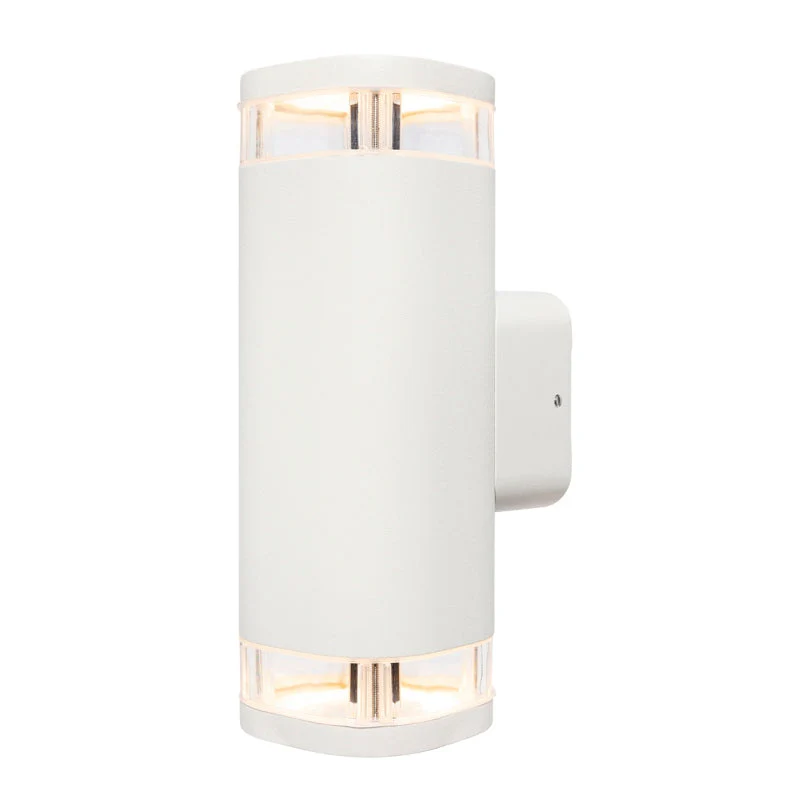 Brilliant Glenelg-Ambient LED Up/Down Exterior Wall Light - White - Image 2