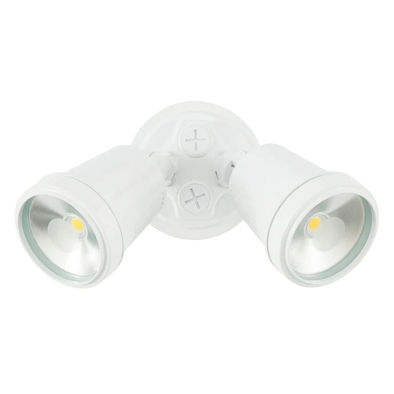 Brilliant Hunter-III LED 2 Light Floodlight - White