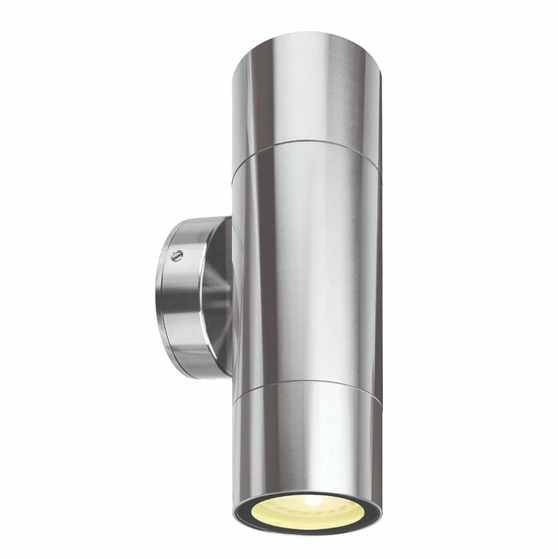 Brilliant Seaford Up/Down LED Wall Light - Brushed Chrome