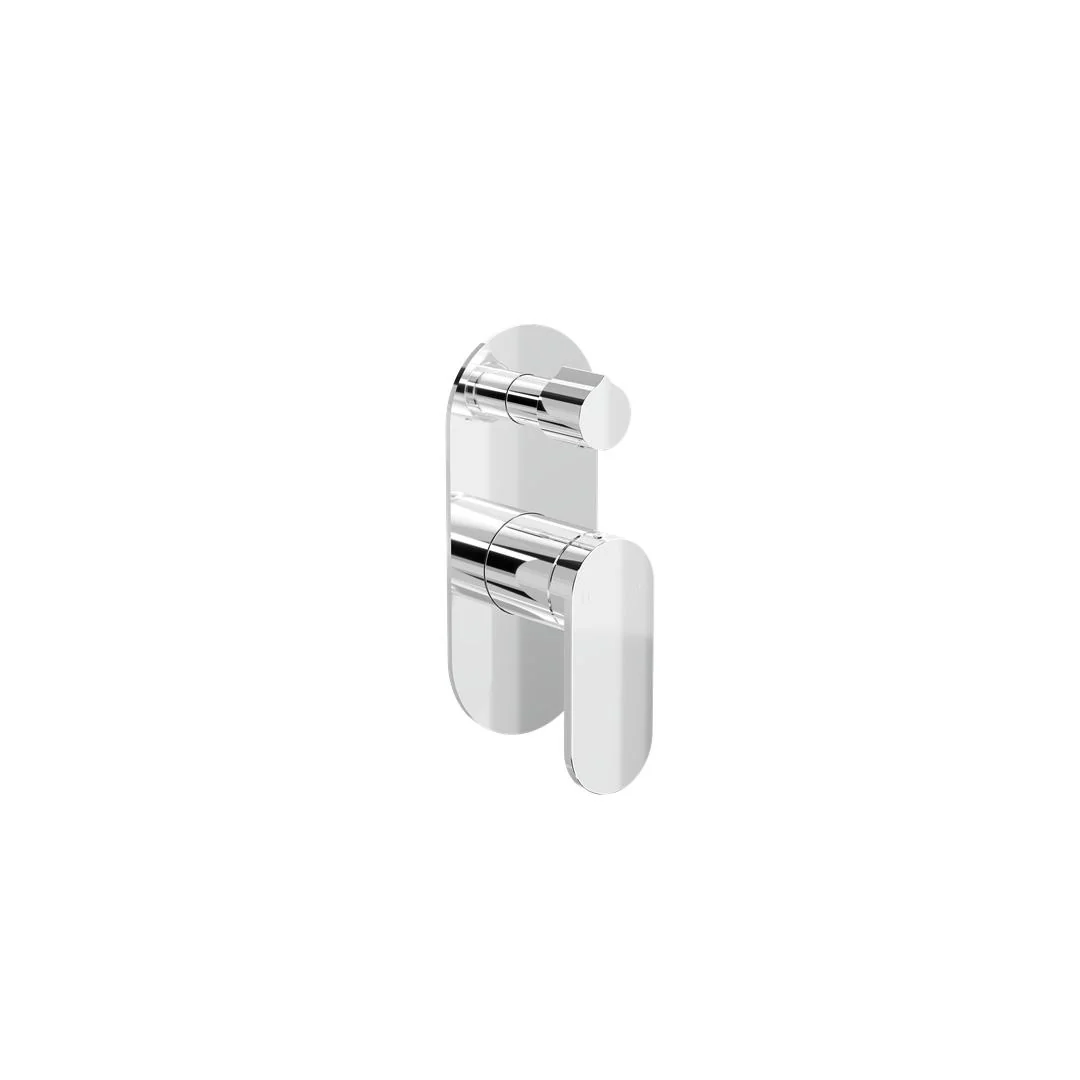 Linsol Capo 1-Plate Wall Mixer with Divertor Trim Kit -  Chrome - Image 2