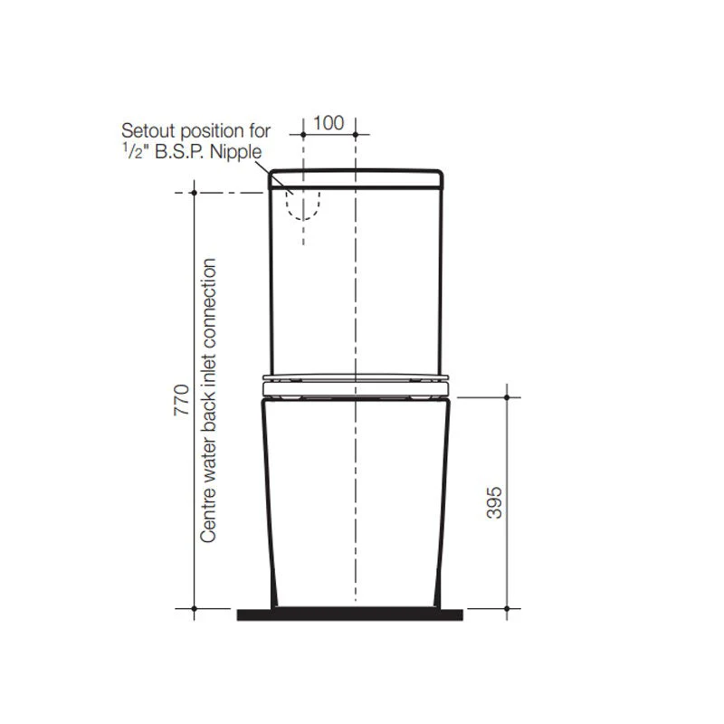 Caroma Liano Cleanflush Wall Faced Toilet Suite - Image 4