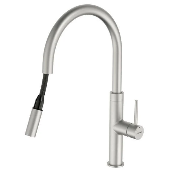 Caroma Liano II Pull Out Kitchen Sink Mixer Lead Free - Brushed Nickel - Image 2