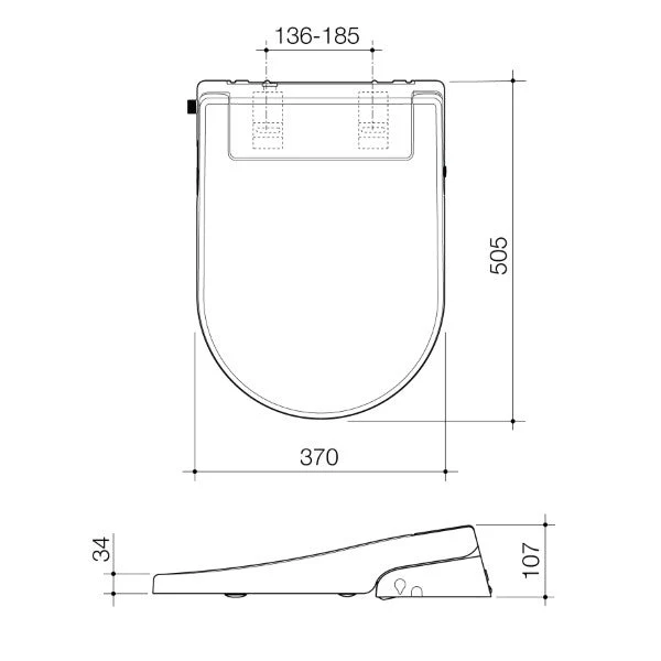 Caroma Livewell Electronic Bidet Seat - Image 17