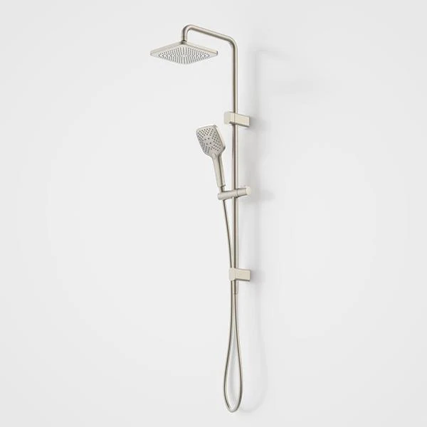 Caroma Luna Multifunction Rail Shower with Overhead - Brushed Nickel