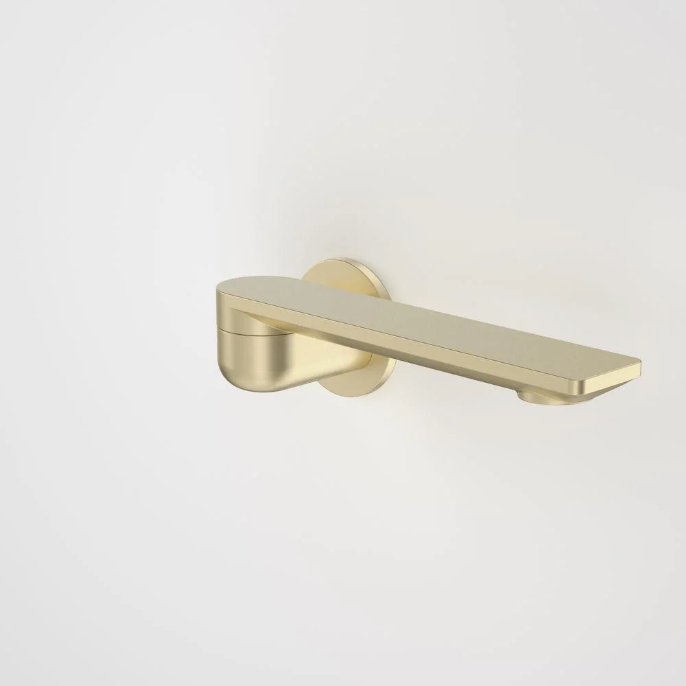 Caroma Urbane II 220mm Bath Swivel Outlet Round Plate - Brushed Brass - Image 2