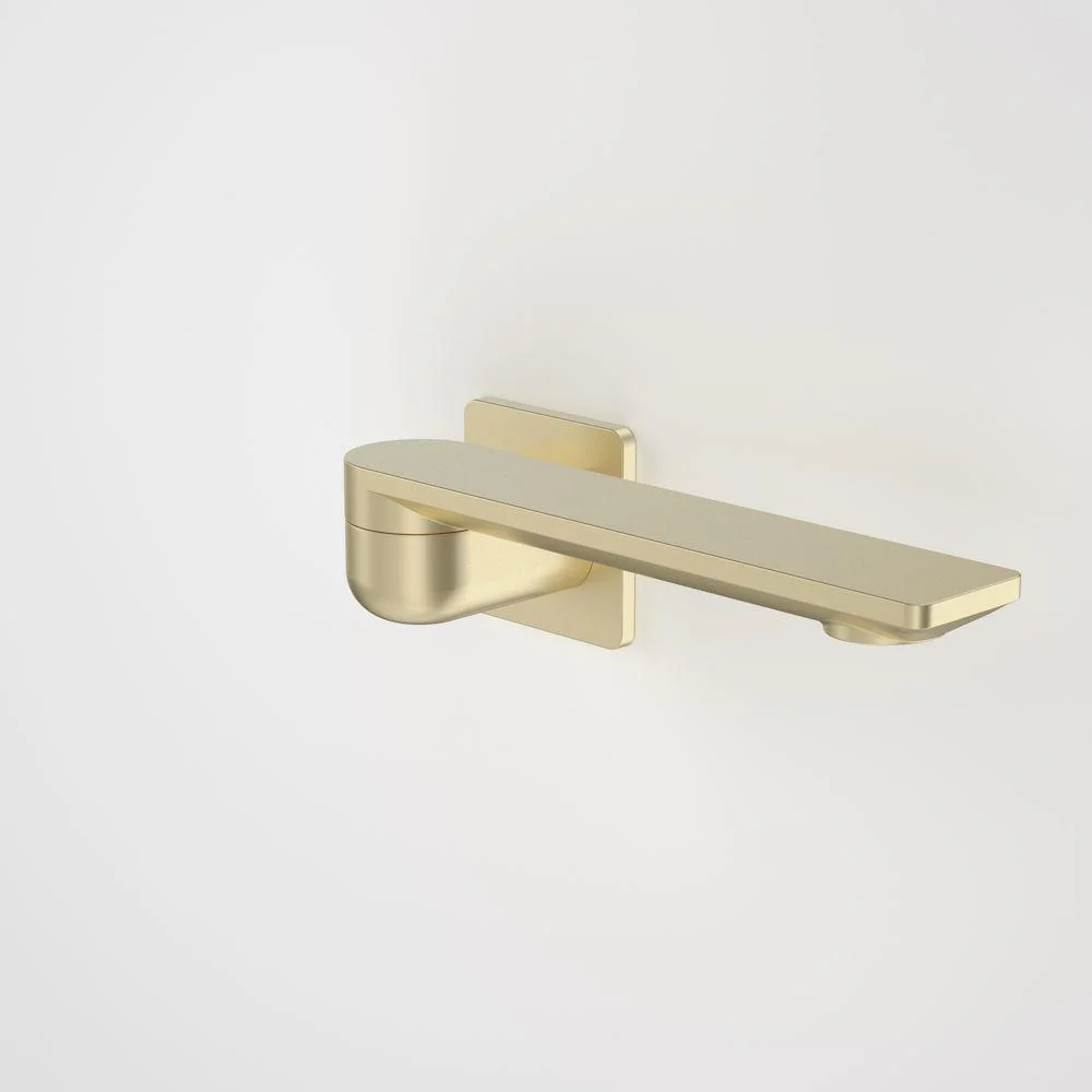 Caroma Urbane II 220mm Bath Swivel Outlet Square Plate - Brushed Brass - Image 2