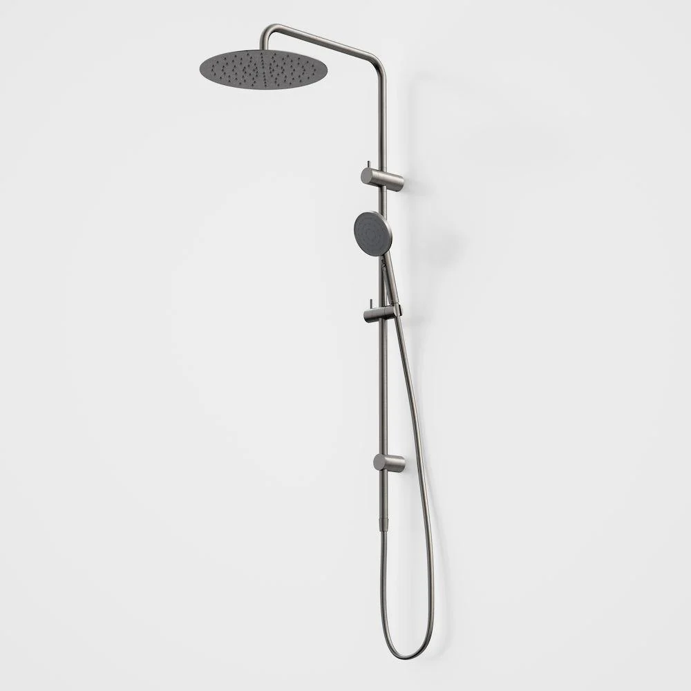 Caroma Urbane II Rail Shower with 300mm Overhead - Gun Metal