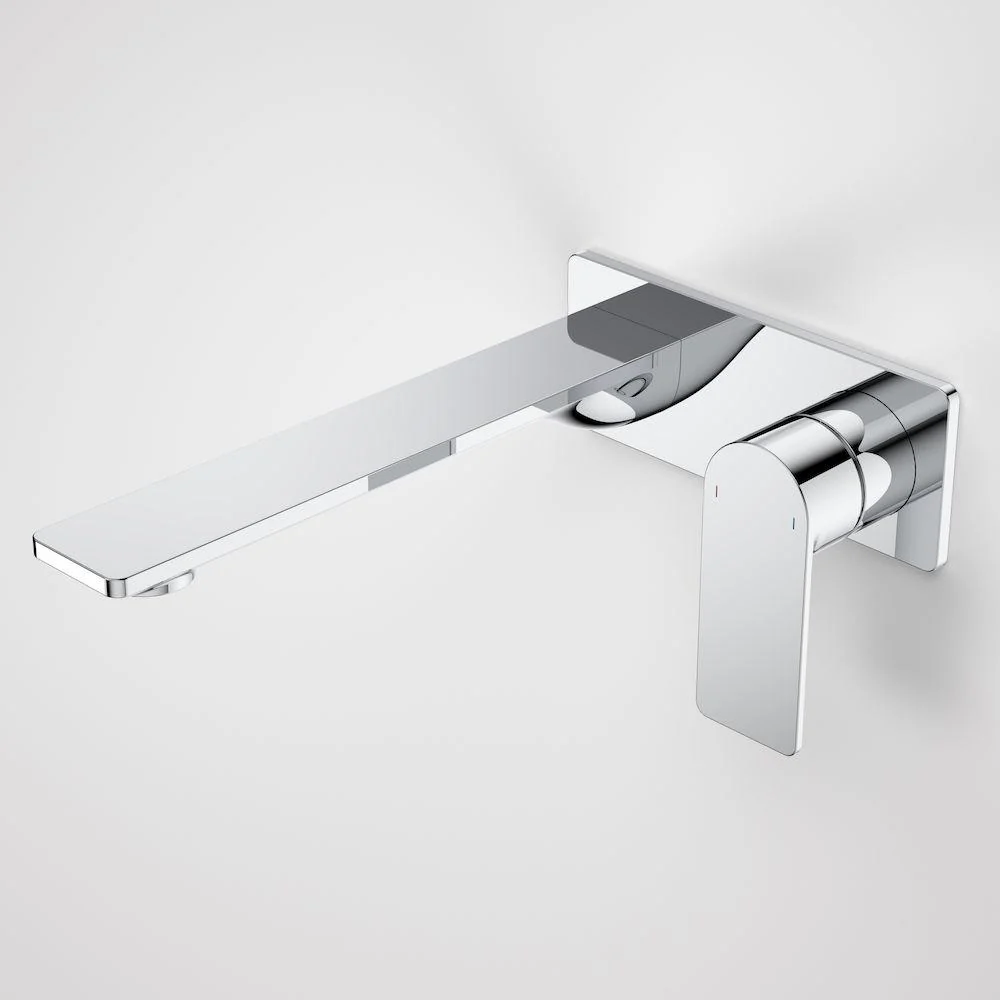 Caroma Urbane II Wall Basin/Bath Mixer Square Plate - Chrome - Image 2