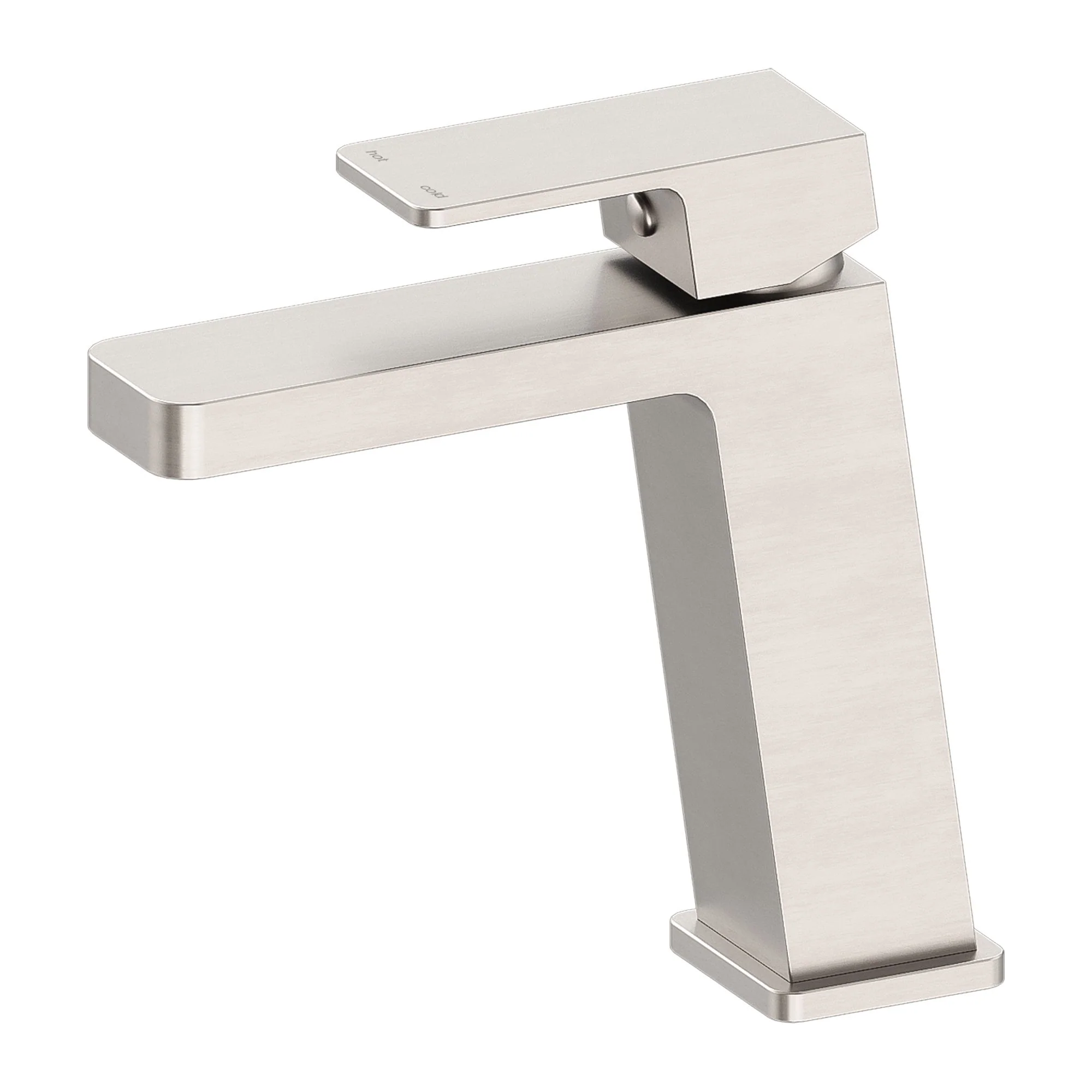 Nero Celia Basin Mixer Angle Spout - Brushed Nickel